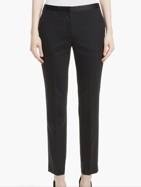 Theory Tux Pant in Tux Wool with Satin Tuxedo Waist